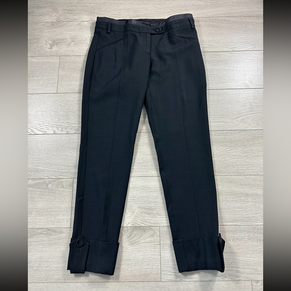 Pinko Black Wool Trouser Pants